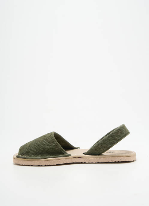 Sandale/Pantofi decupați verde NATURAL WORLD femeie