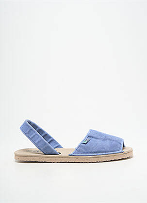 Sandale/pantofi decupați vârf deschis toc plat până la 3 cm albastru NATURAL WORLD femeie