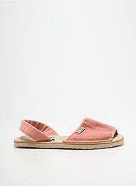 Sandale/pantofi decupați vârf deschis toc plat până la 3 cm roz NATURAL WORLD femeie