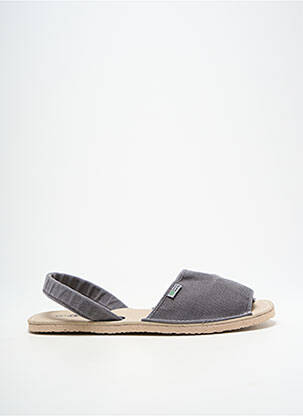 Sandale/pantofi decupați vârf deschis toc plat până la 3 cm gri NATURAL WORLD femeie