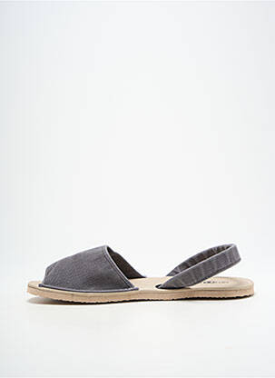 Sandale/pantofi decupați vârf deschis toc plat până la 3 cm gri NATURAL WORLD femeie