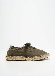 Espadrile închidere cu șireturi toc plat până la 3 cm verde NATURAL WORLD femme