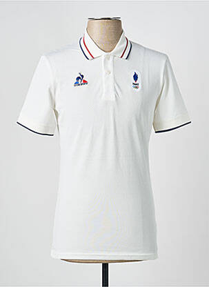 Polo mâneci lungi mâneci lungi alb LE COQ SPORTIF bărbat