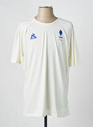 Tricou croială dreaptă mâneci scurte alb LE COQ SPORTIF homme