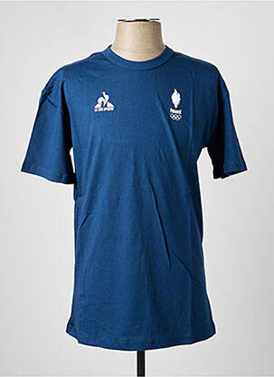 Tricou croială cambrată mâneci scurte albastru LE COQ SPORTIF bărbat