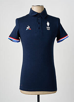 Polo croială cambrată mâneci scurte albastru LE COQ SPORTIF homme