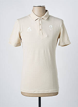 Polo croială cambrată mâneci scurte bej LE COQ SPORTIF bărbat