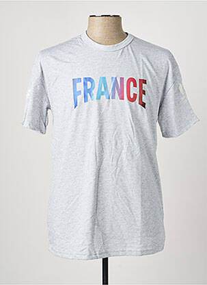 Tricou croială dreaptă mâneci scurte gri LE COQ SPORTIF bărbat