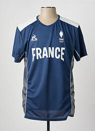 Tricou croială dreaptă mâneci scurte albastru LE COQ SPORTIF homme