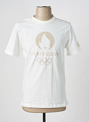 Tricou elasticitate mâneci scurte alb LE COQ SPORTIF bărbat