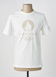Tricou elasticitate mâneci scurte alb LE COQ SPORTIF bărbat