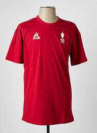 Tricou elasticitate mâneci scurte roșu LE COQ SPORTIF homme