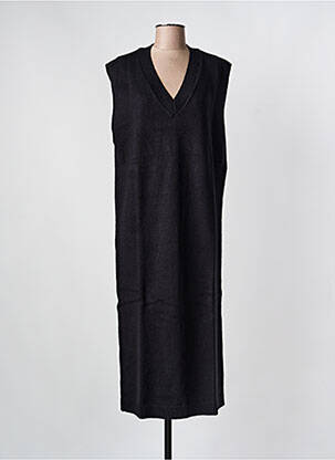 Rochie pulover croială dreaptă fără mâneci negru MINIMUM femeie