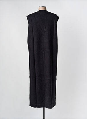 Rochie pulover croială dreaptă fără mâneci negru MINIMUM femeie
