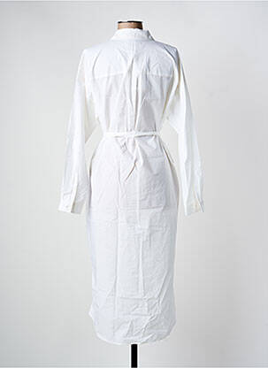 Rochie midi mâneci lungi mâneci lungi alb MINIMUM femeie