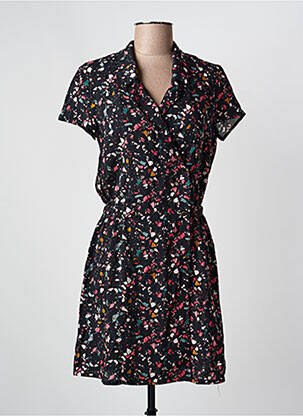 Rochie scurtă mâneci scurte mâneci scurte negru I.CODE (By IKKS) femeie
