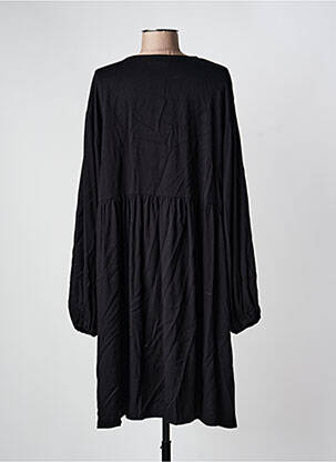 Rochie midi croială fluidă mâneci lungi negru MINIMUM femeie