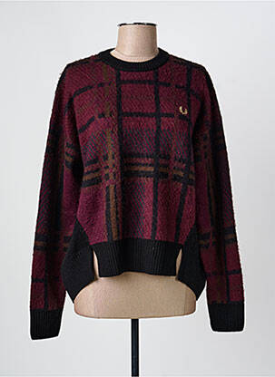 Pulover elasticitate mâneci lungi negru FRED PERRY femeie