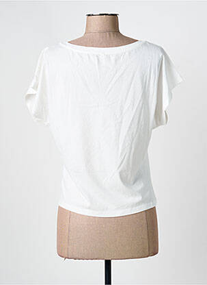 Tricou croială dreaptă mâneci scurte bej I.CODE (By IKKS) femeie