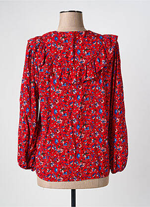 Cămașă imprimeu floral mâneci lungi roșu I.CODE (By IKKS) femeie