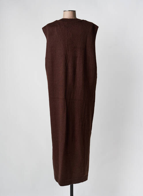 Rochie pulover maro MINIMUM femeie