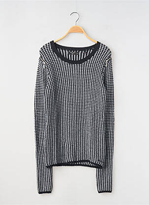 Pulover croială dreaptă mâneci lungi negru TEDDY SMITH fată
