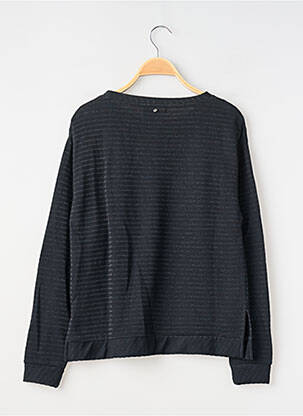 Top mâneci lungi mâneci lungi negru TEDDY SMITH fată