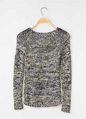 Pulover croială dreaptă mâneci lungi negru TEDDY SMITH fată