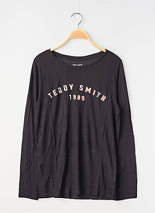 Tricou mâneci lungi mâneci lungi negru TEDDY SMITH copil