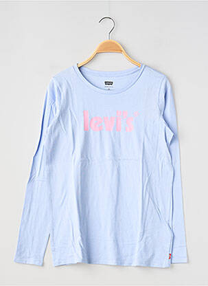 Tricou croială dreaptă mâneci lungi albastru LEVI'S fată