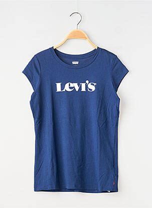 Tricou croială dreaptă mâneci scurte albastru LEVI'S fată