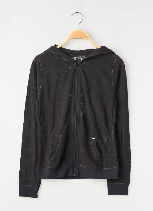 Vestă cu mâneci lungi negru CHIPIE fată