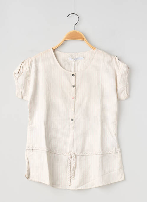 Top alb TEDDY SMITH fată