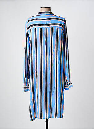 Rochie midi croială fluidă mâneci lungi albastru KAFFE femeie