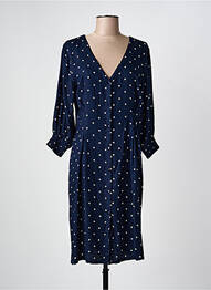 Rochie midi croială fluidă mâneci lungi albastru KAFFE femme