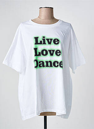 Tricou alb KAFFE femeie