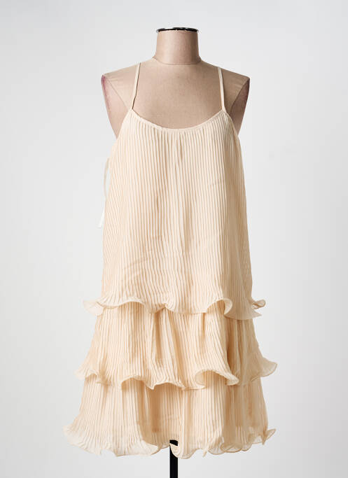 Rochie midi bej VERO MODA femeie