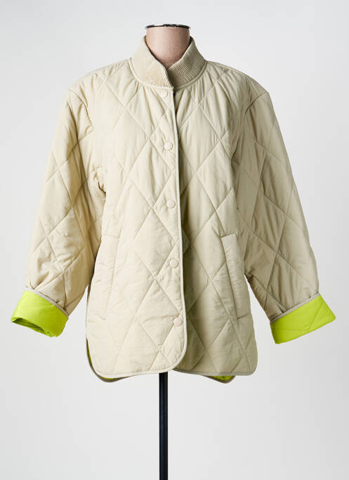 Geacă matlasată bej KAFFE femeie