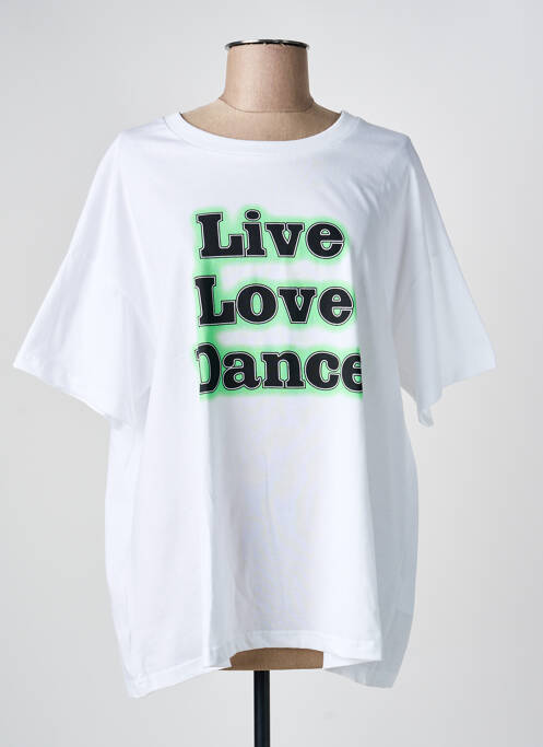 Tricou alb KAFFE femeie