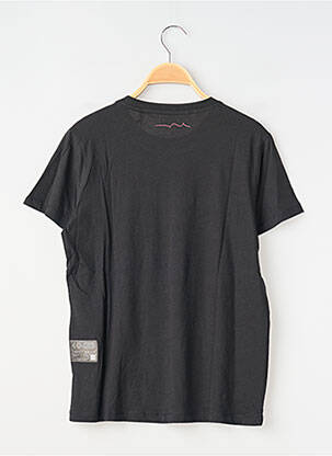 Tricou croială dreaptă mâneci scurte negru TEDDY SMITH garcon