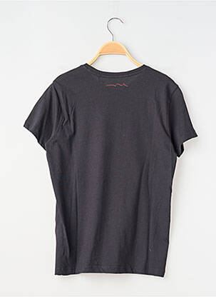 Tricou croială dreaptă mâneci scurte negru TEDDY SMITH băiat