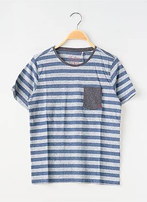Tricou croială dreaptă mâneci scurte albastru TEDDY SMITH băiat