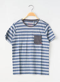 Tricou croială dreaptă mâneci scurte albastru TEDDY SMITH garcon