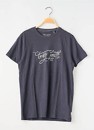 Tricou croială dreaptă mâneci scurte gri TEDDY SMITH băiat