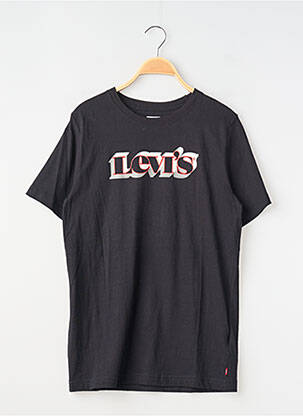 Tricou croială dreaptă mâneci scurte negru LEVI'S băiat