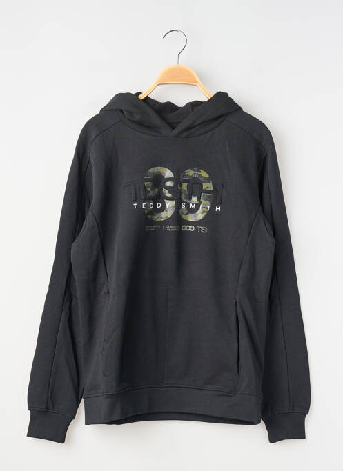 Hanorac cu glugă negru TEDDY SMITH băiat