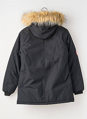 Parka buzunare cu glugă negru NORTH VALLEY băiat