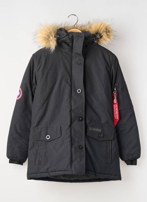 Parka negru NORTH VALLEY băiat