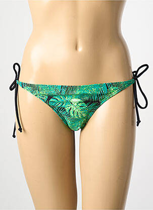 Chiloți de baie imprimeu floral bikini verde PIECES femeie