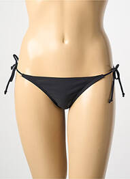 Chiloți de baie țesătură satinată bikini negru PIECES femme